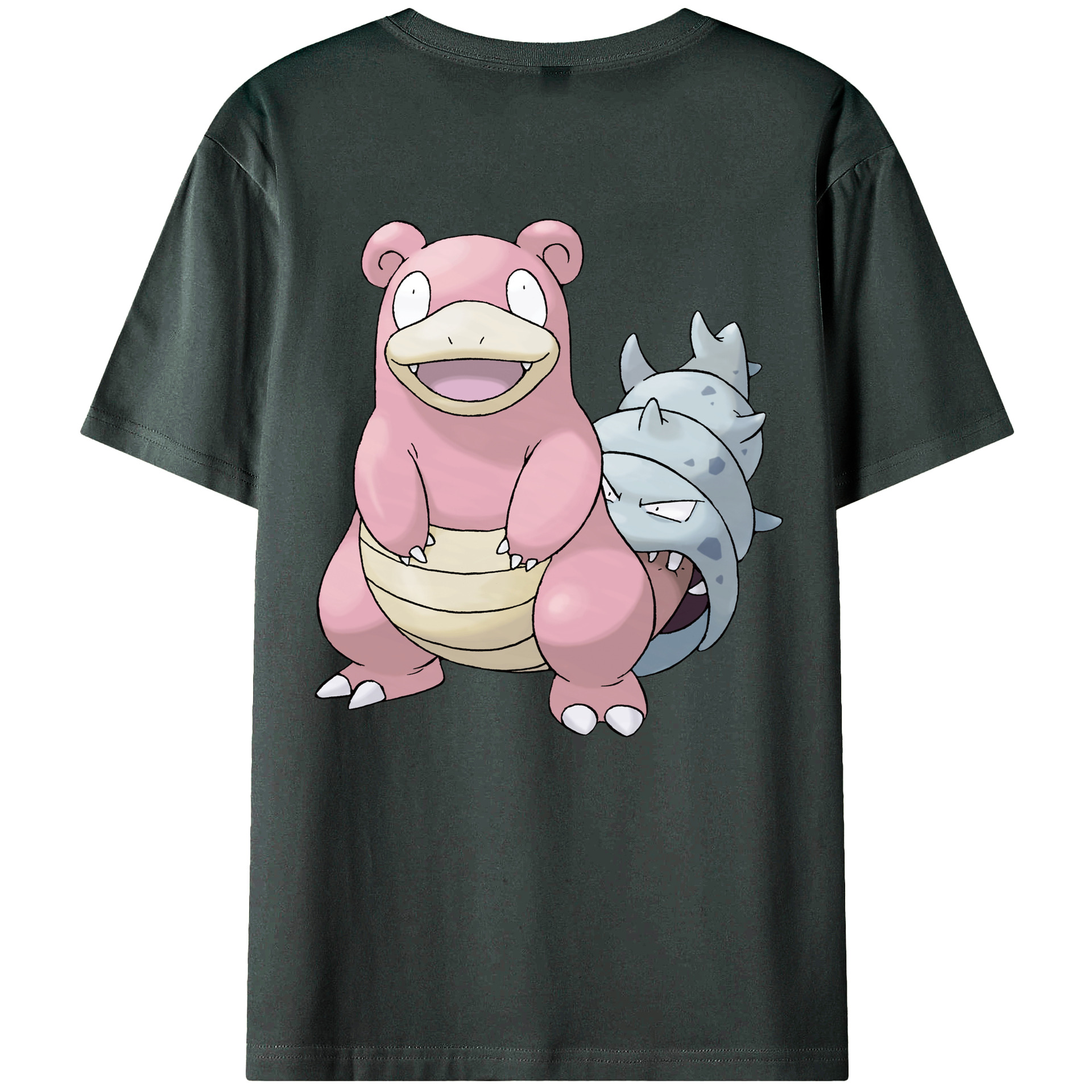 （画像用） ポケットモンスター Pokémon 綿100％ メンズ半袖Tシャツ（バックプリント） 通気性